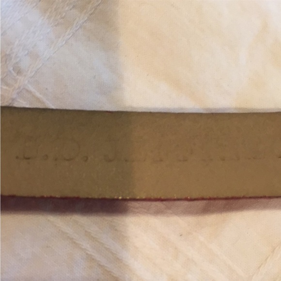 ๐ B.D. Jeffries Genuine Alligator Red Belt - Picture 5 of 5